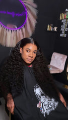 100% Human Hair Wigs for Black Women 13x4 Natural Water Wave Lace Front Wigs Human Hair with Baby Hair Pre Plucked 200% Density