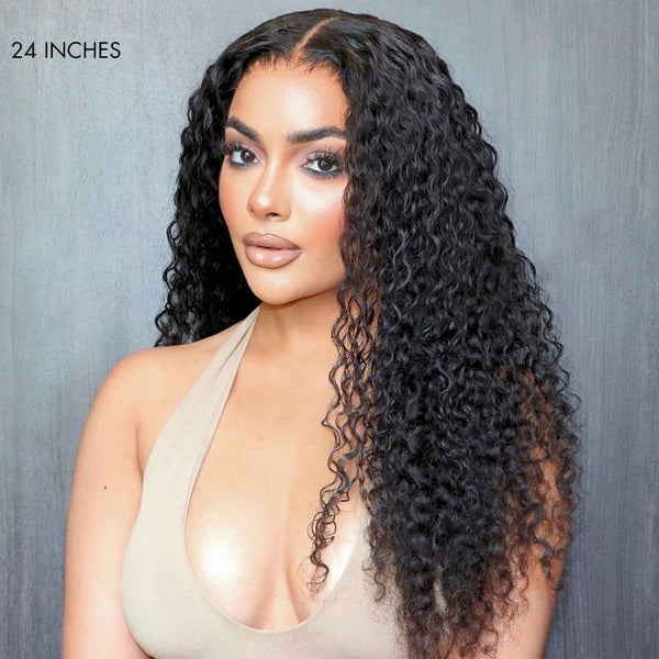 Italian Curly Human Hair Bundles with Closure Brazilian Virgin Hair Free Shipping