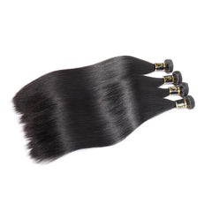 Brazilian Straight Human Hair Bundles 100% Unprocessed Hair Weaves Sew In Hair Extensions Natural Black 10-30 Inches Regular price