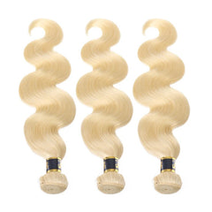 Brazilian Body Wave Blonde Hair Weaves 613 Color 3 Bundles best 100% Human Hair