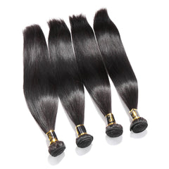 Brazilian Straight Human Hair Bundles 100% Unprocessed Hair Weaves Sew In Hair Extensions Natural Black 10-30 Inches Regular price