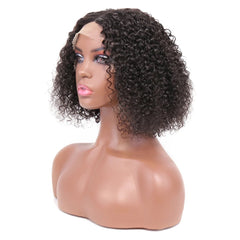 180% Short Curly Bob Wig Lace Front Human Hair Wigs Transparent Lace T Part Kinky Curly Human Hair Wig Regular price
