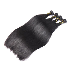Brazilian Straight Human Hair Bundles 100% Unprocessed Hair Weaves Sew In Hair Extensions Natural Black 10-30 Inches Regular price